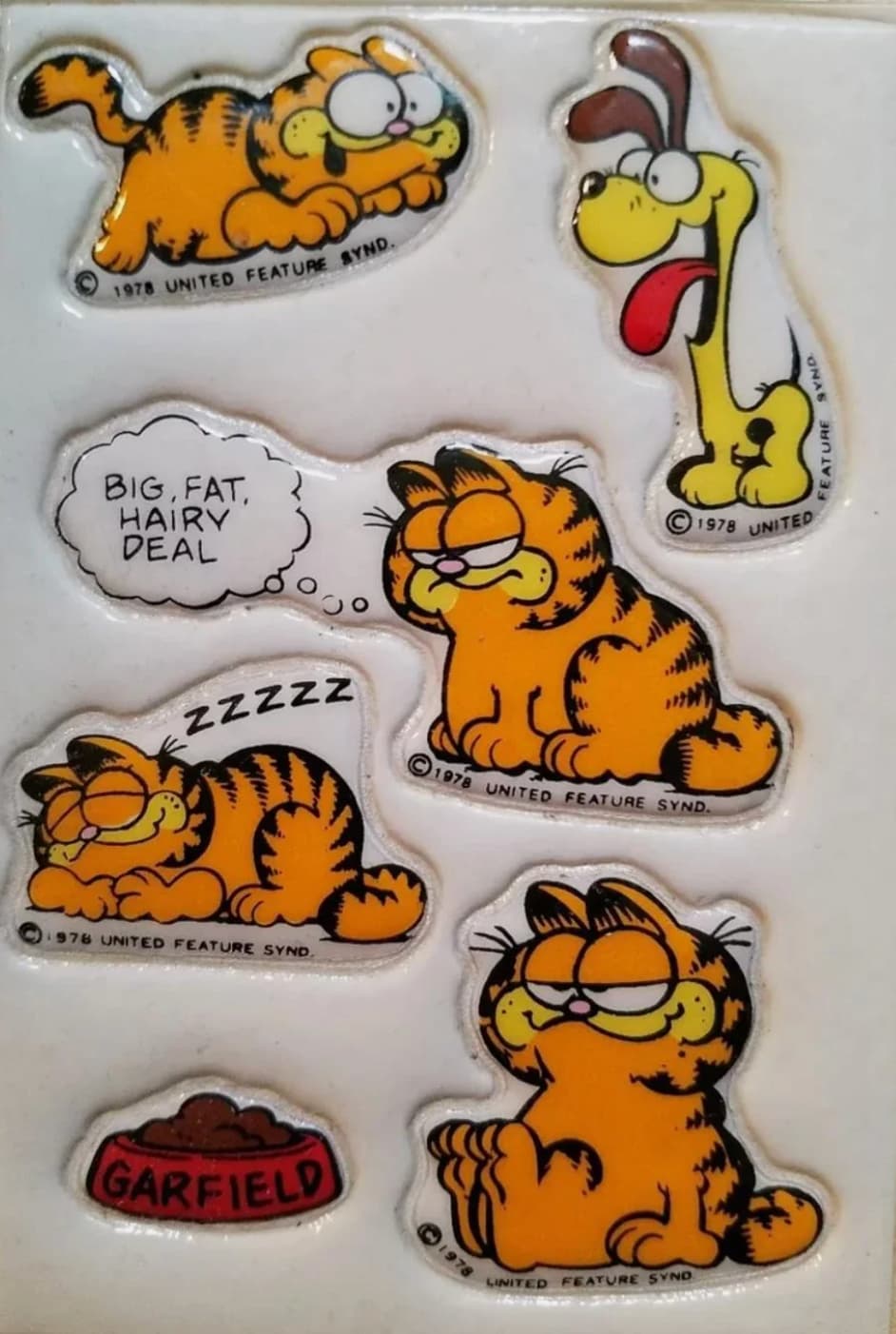 cartoon - 1978 United Feature Synd. Big, Fat. Hairy Deal 1978 United Zzzzz 1978 United Feature Synd. 976 United Feature Synd. Garfield Linited Feature Synd Feature Synd